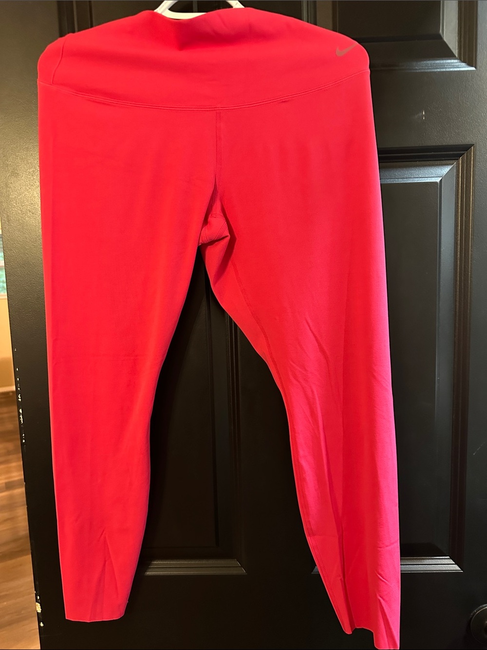 Nike Hot Pink Performance Leggings with White Swoosh